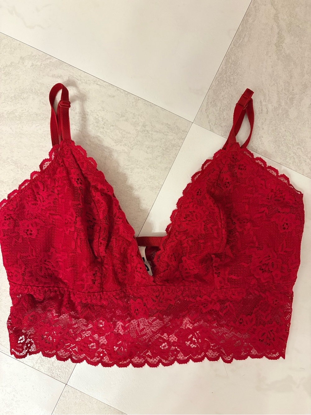 Red Lace Bralette - Women Intimates & Sleepwear